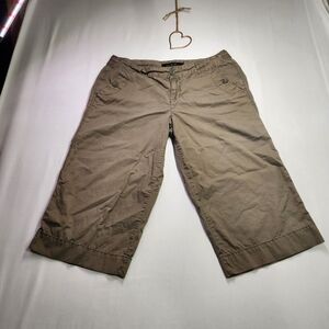 ⭐️Calvin Klein Khaki Wide-Leg Capris – Size 14 | Chic, Classic & Comfortable 